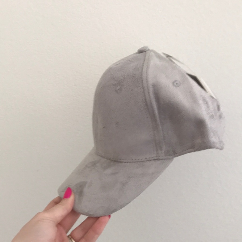 LAST 1▪️ suede hat gray vegan baseball - Picture 2 of 2
